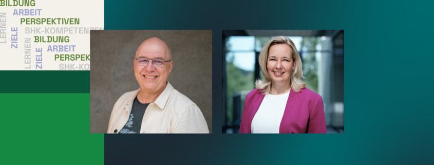Prof. Dr. Juliana Schlicht und Jörg Dengler von learn.SHK